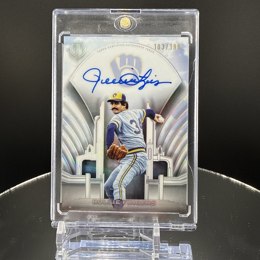 2026 Topps Tribute Rollie Fingers Calligraphy Auto /199 Milwaukee Brewers JS15